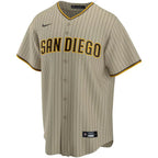 Jersey MLB San Diego Padres Road Torcedor Masculina Listrada Listrada Marrom Tatis Jr. 23