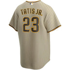 Jersey MLB San Diego Padres Road Torcedor Masculina Listrada Listrada Marrom Tatis Jr. 23