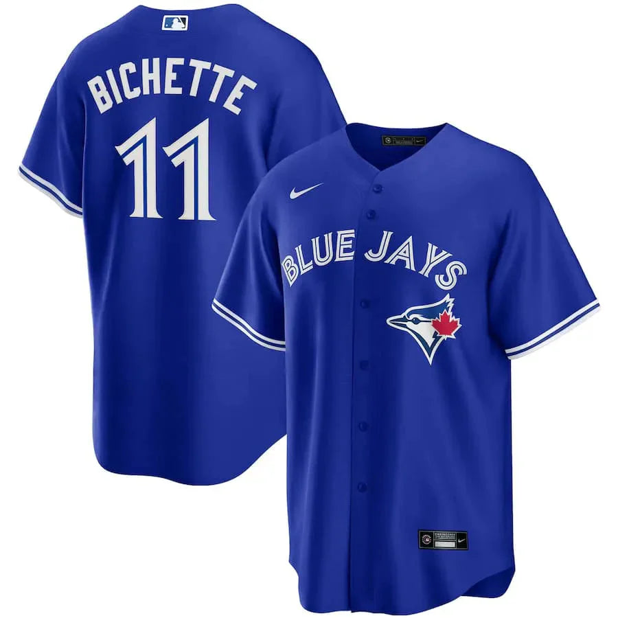 Jersey MLB Toronto Blue Jays II Torcedor Masculina Azul Bo Bichette 11