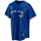Jersey MLB Toronto Blue Jays II Torcedor Masculina Azul Vladimir Guerrero Jr. 27