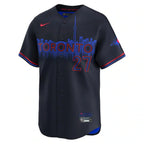 Jersey MLB Toronto Blue Jays City Connect Torcedor Masculina Azul Marinho Vladimir Guerrero Jr. 27