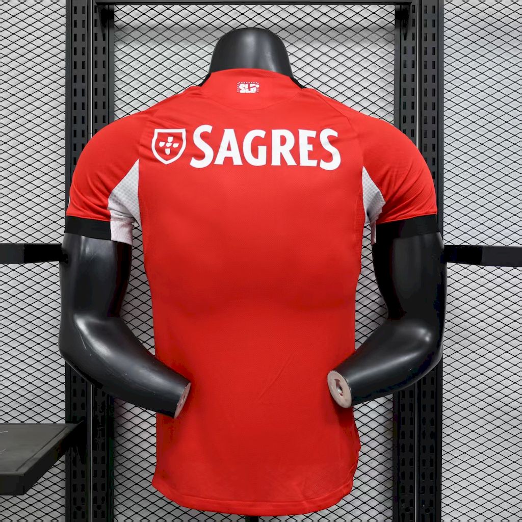 Benfica 2025/26 Home Jersey Player Version - Authentic Player [Slim Fit] Player [Slim Fit] Player [Slim Fit] Slim Fit