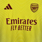 Arsenal 2025/26 Yellow goalkeeper Jersey