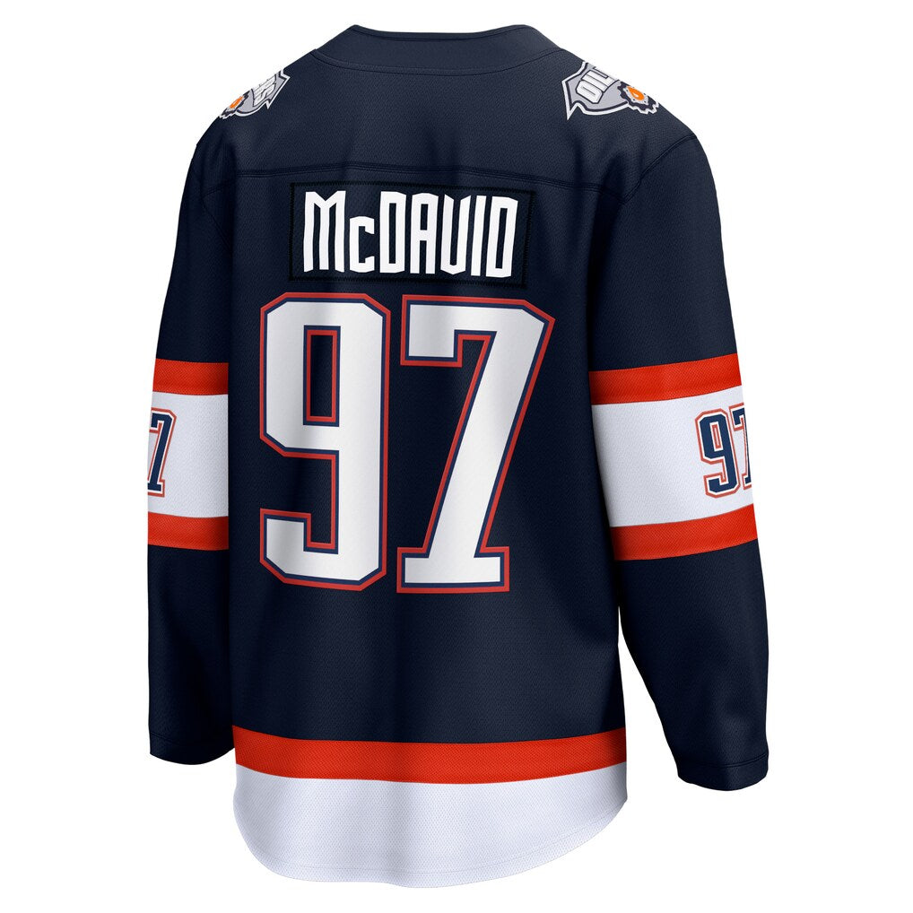 Men's Edmonton Oilers Connor McDavid Navy Special Edition 2.0 Breakaway