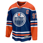 Men's Edmonton Oilers Connor McDavid Royal Home Breakaway Jersey