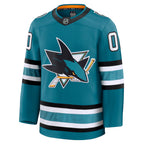 San Jose Sharks Macklin Celebrini Fanatics Teal Home Breakaway Jersey
