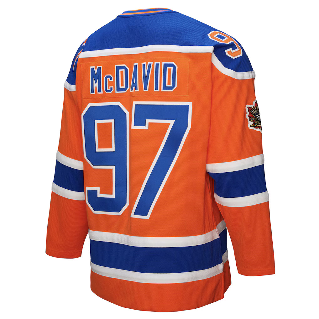 Men's Mitchell & Ness Connor McDavid Orange Edmonton Oilers Power