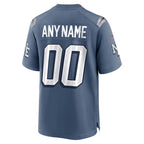 New England Patriots 2025 Rivalries Collection Custom Game Jersey - Storm Blue