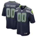 Seattle Seahawks - College Custom Game Jersey - Navy