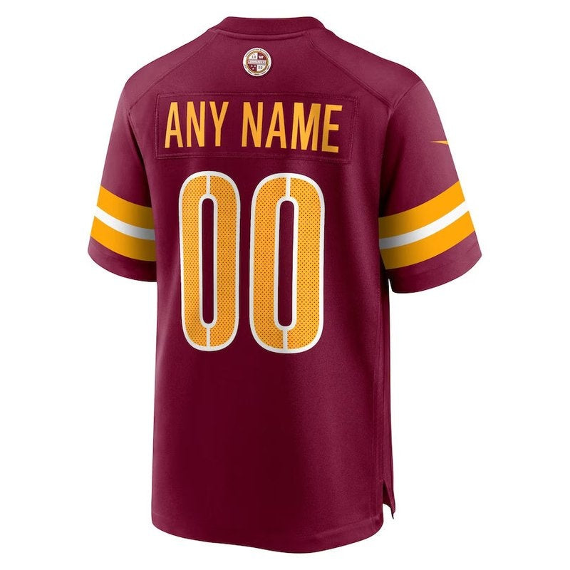 Washington Commanders - Burgundy Custom Game Jersey